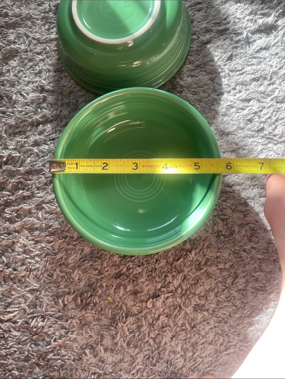 Fiesta Green Ceramic Bowls - Set of 2 - Picture 5 of 6